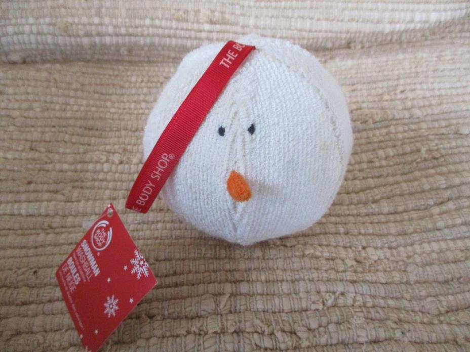 The Body Shop Snowman WashBall Plush Stuffed 5
