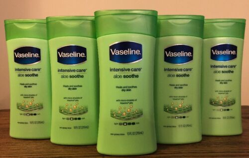 5 - Vaseline Intensive Care Lotion with Aloe 10 oz each