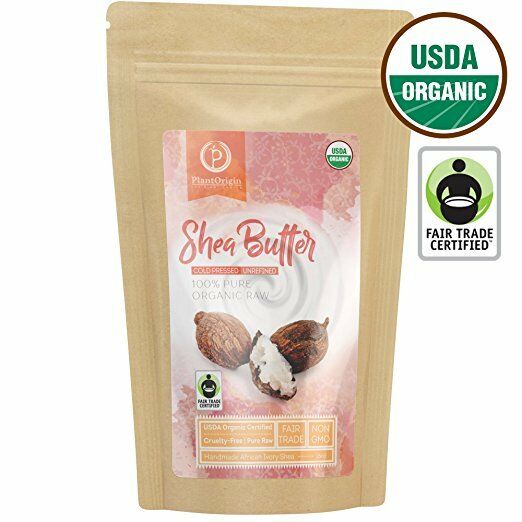 Unrefined Shea Butter - USDA Organic, African, Raw, 100% Pure, Handmade & Fai...