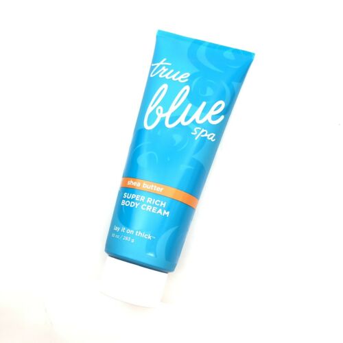 Bath and Body Works True Blue Spa Shea Butter Super Rich Body Cream 10 OZ RARE!!