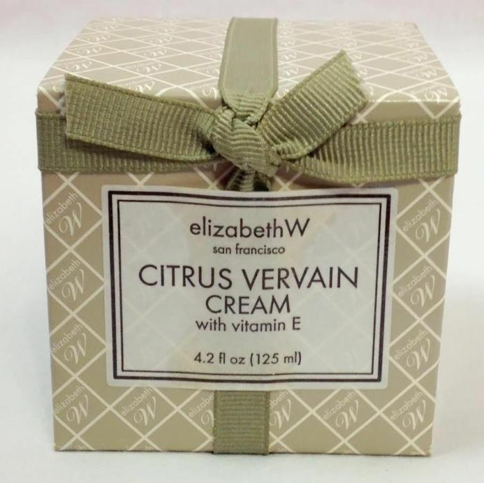 Elizabeth W Citrus Vervain Body Cream with Vitamin E, 4.2 OZ, New