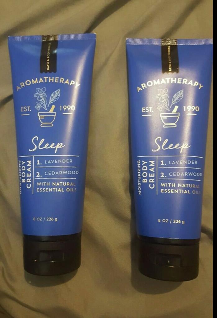 Bath and Body Works Aromatherapy Body Cream Sleep 8 oz (2 Pack)