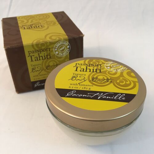Passport Tahiti Tapuru Body Butter Bath & Body Works Tamanoi 6.5oz 185g Coconut