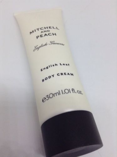 ??Mini Mitchell And Peach English Growers Leaf Body Cream Sample Travel Mini 30m