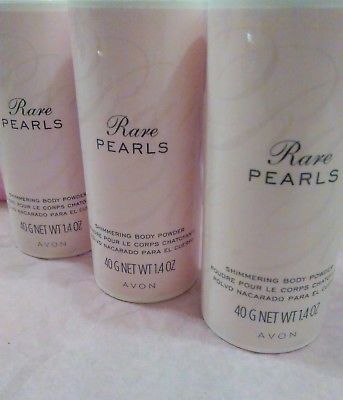 Avon RARE PEARLS Shimmering BODY POWDER - DISCONTINUED - Three