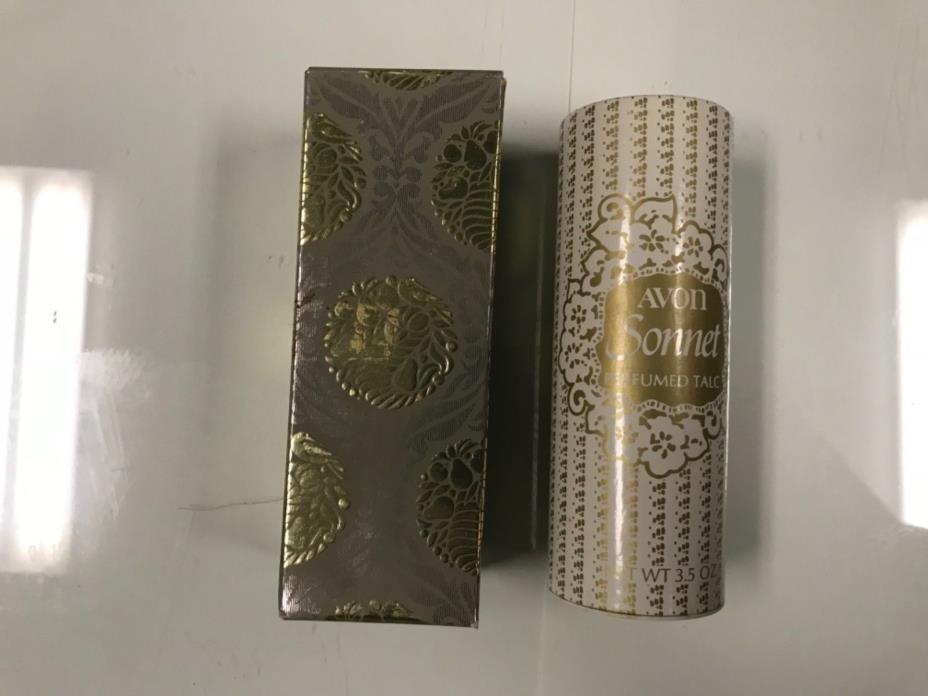 Avon Vintage 70's  Sonnet Perfumed Talc Body Powder New 3.5 oz  Free shipping