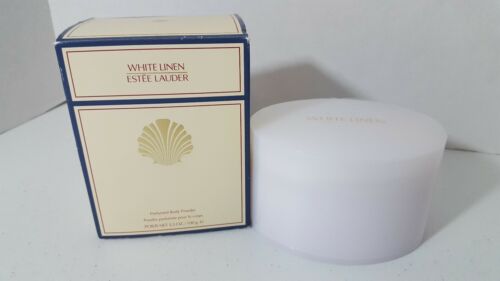 Estee Lauder White Linen Perfumed Body Powder With Puff - 100g/3.4oz NEW