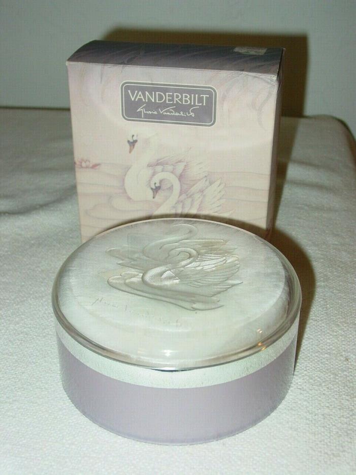 NEW Vintage Gloria VANDERBILT BODY POWDER 5 oz /140 g Swan box Puff Dusting Pwdr