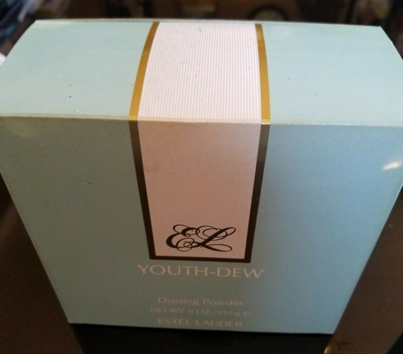 ESTEE LAUDER YOUTH-DEW Vintage DUSTING POWDER WITH PUFFING 9oz NIB