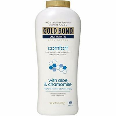 Gold Bond Ultimate Comfort Body Powder, Aloe And Chamomile, 10 Ounce Bottles Of