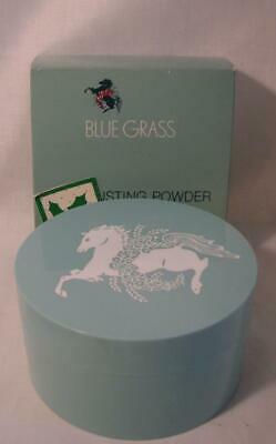 Vtg Blue Grass Dusting Powder, Perfume Essence 6 OZ Elizabeth Arden-NOS-Boxed