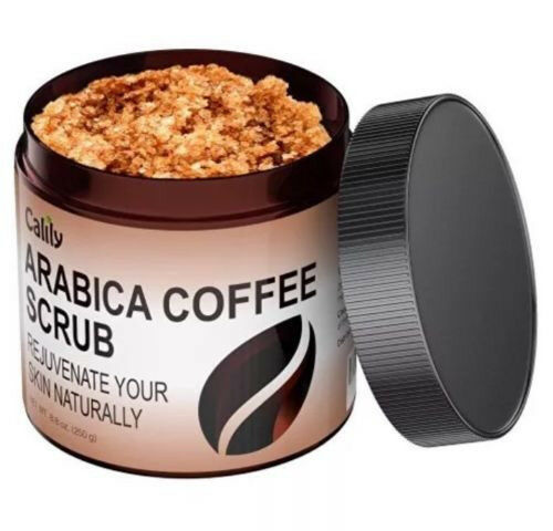 Calily Arabica Coffee Scrub 100% Natural  8.8 oz Smooth Firm Hydrate Exfoliate