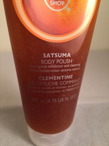 Satsuma Exfoliating Body Polish the body shop new 6.75 oz 200 ml