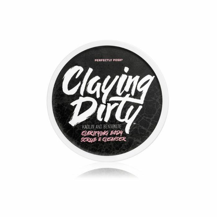 Claying Dirty Scrub and Cleanser Perfectly Posh charcoal pumice