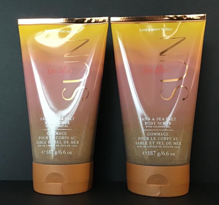 Bath and Body Works In the Sun Sand and Sea Salt Body Scrub Lot of 2