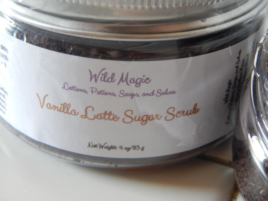 Vanilla Latte Sugar Scrub - Coffee and Brown Sugar + Free Shipping
