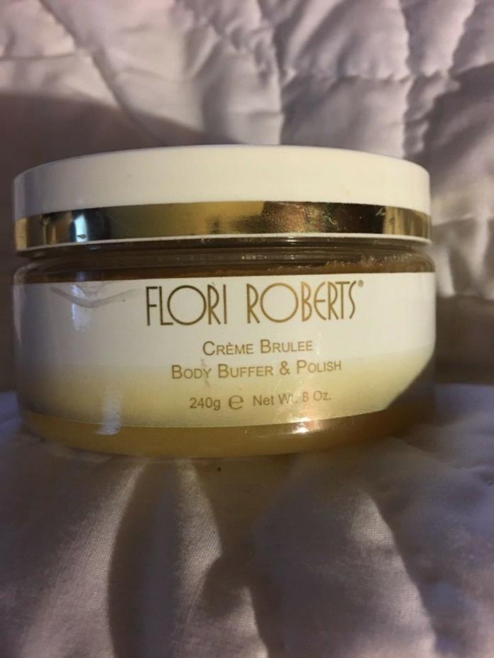 Flori Roberts Creme Brulee Body Buffer & Polish 8 Oz. Unsealed NEW Discontinued
