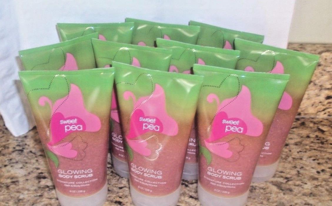 Bath & Body Works  Sweet Pea Glowing Body Scrub 8 oz each x 10