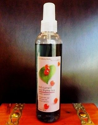 Bath & Body Works RED CURRANT & THYME TEA Body Splash PERFUME Spray Mist RETIRED