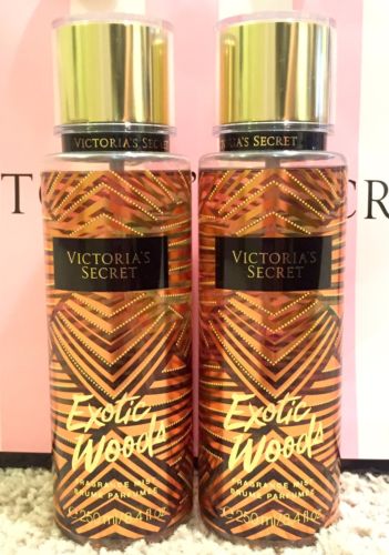 Victoria's Secret EXOTIC WOODS Fragrance Mist 8.4 oz. x 2 ~ NEW! RARE!
