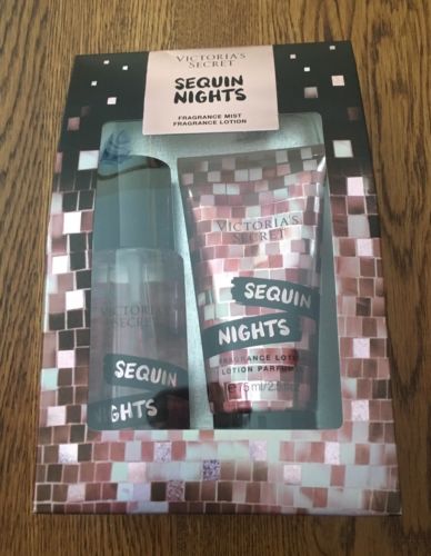 Victoria's Secret Sequin Nights Fragrance Mist & Lotion Gift Set 2.5 Oz. NWT!