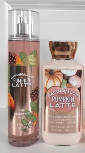 Bath & Body Works Marshmallow Pumpkin Latte Fragrance Mist Body Spray & Lotion