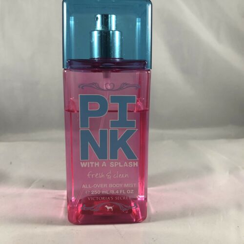 Victoria's Secret Pink With A Splash FRESH & CLEAN All Over Body Mist 8.4 OZ 80%