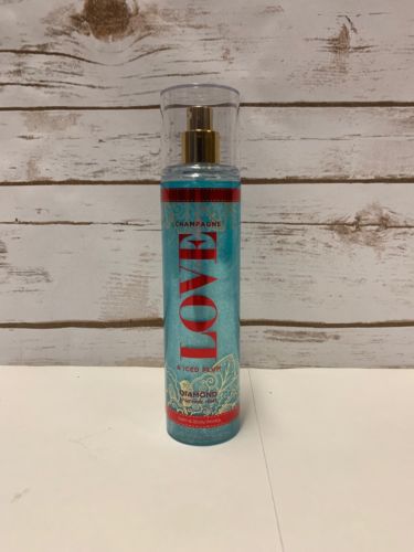 LOVE Champagne Iced Plum Bath & Body Works Diamond Shimmer Mist Spray 8 oz NEW