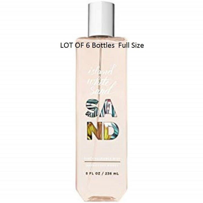 Bath and & Body Works ISLAND WHITE SAND Fine Fragrance Mist Body Spray 8 oz x 8