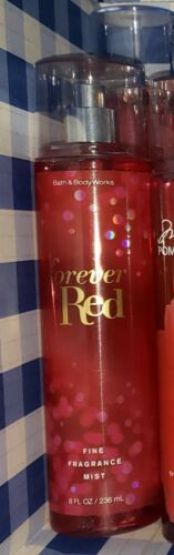 Three (3) Bath and Body Works FOREVER RED Fragrance Mist 8oz New