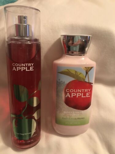 Bath And Body Works COUNTRY APPLE Splash And Body Lotion-new