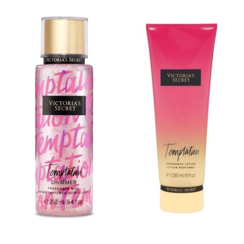 Victoria's Secret Shimmer Fragrance Mist Temptation & Lotion Set