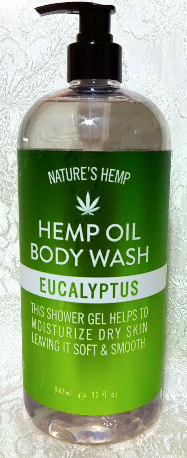 Nature's HEMP OIL Eucalyptus Body Wash Shower Gel, 32 oz by Home & Body Co.