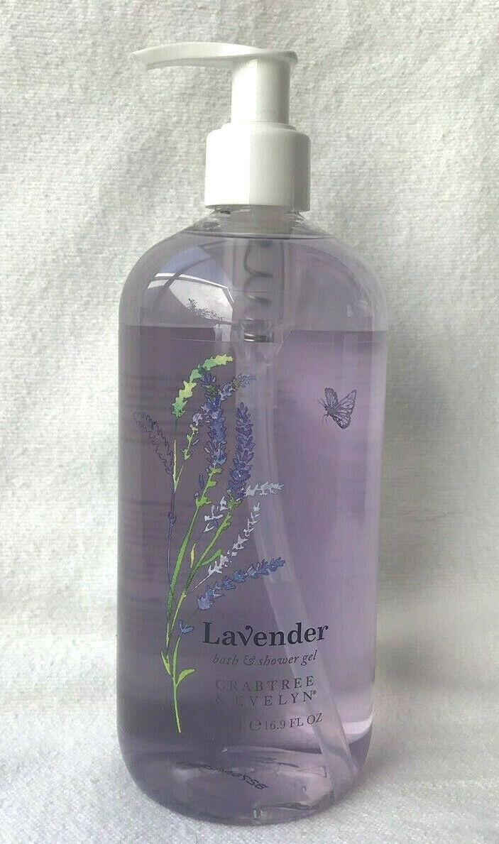 Crabtree & Evelyn ~ Lavender ~ Bath & Shower Gel - Pump - 16.9 oz - NEW - USA