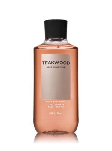 Bath & Body Work Teakwood 2 in 1 Hair & Body Wash Men's 10oz/295ml  New