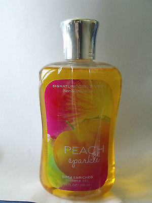 Bath and Body Works New Peach Sparkle Women Shower Gel 10 oz