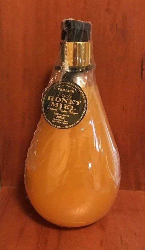 Perlier Honey Miel Bath Cream 16.9 oz Decorative Pump Bottle - NEW & SEALED!