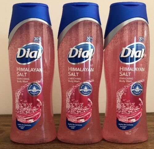 3 - Dial Himalayan Pink Salt Body Wash + Exfoliation Complex, 21 Oz Big Bottles