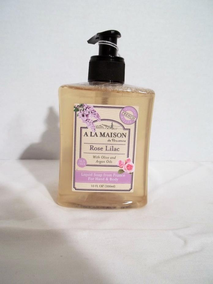 A La Maison Rose Lilac Hand & Body Wash/Soap-10 Oz.-300ml-French Milled