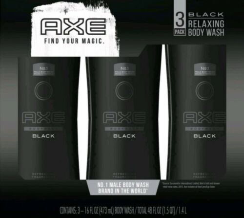 AXE Revitalizing Shower Gel, Black (16fl.oz.3pk)BEST PRICE  FREE SHIP