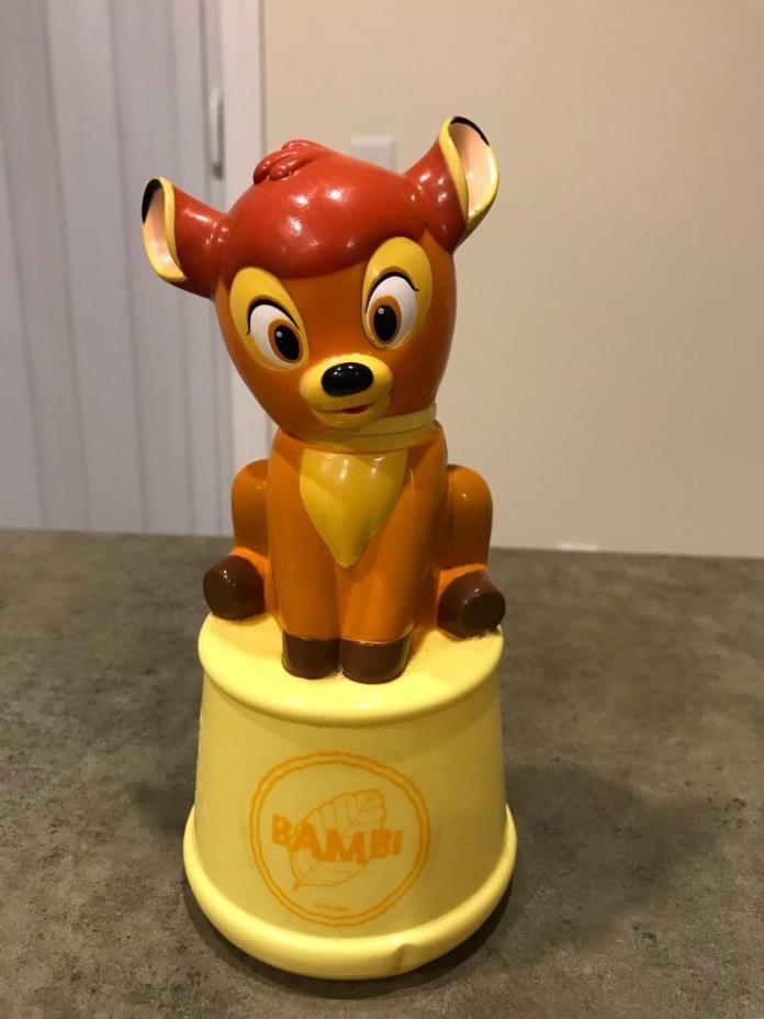 Vintage Bambi Bubble Bath Bottle Disney Bank