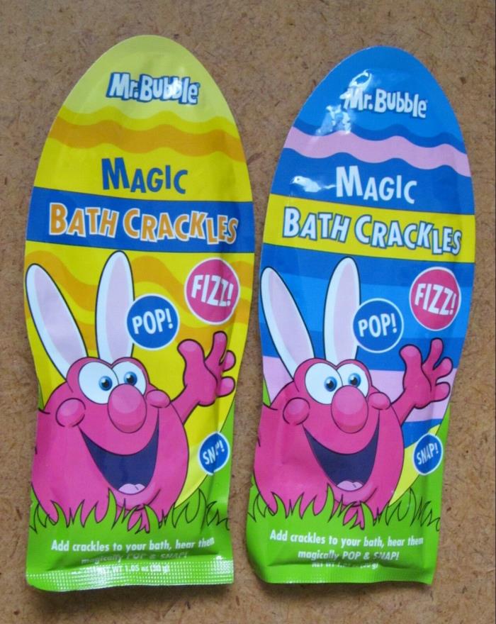 Mr. Bubble Magic Bath Crackles, (2) 1.05 Oz Easter Packets