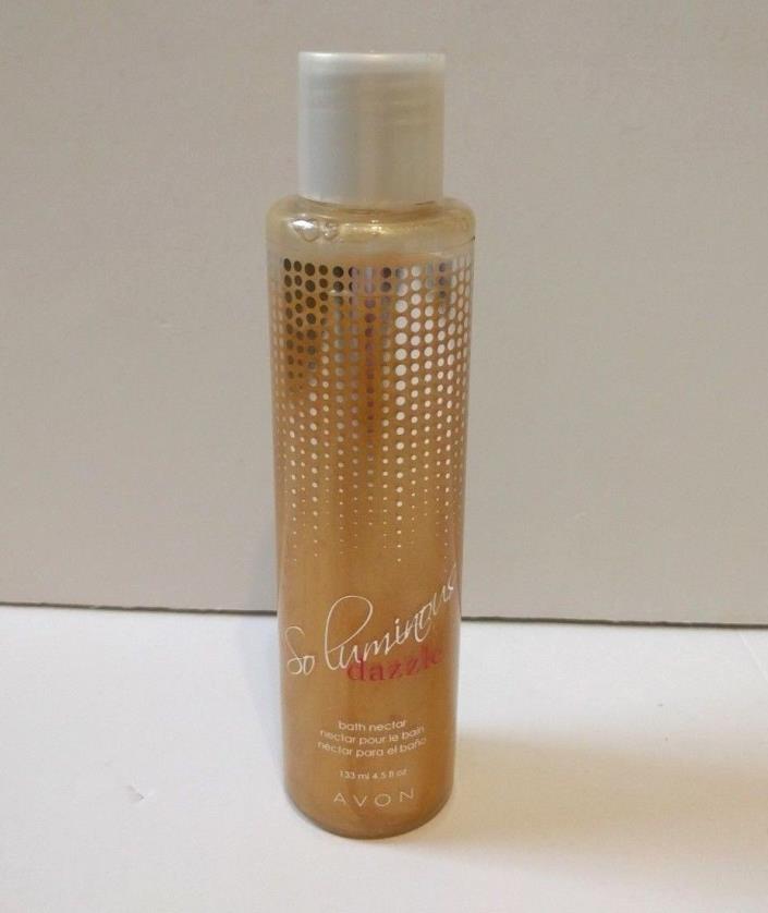 Avon So Luminous Dazzle Bath Nectar 4.5 oz Shower Gel Bath NEW Shimmering