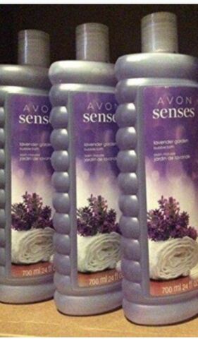 Avon Senses (lot Of 4) LAVENDER GARDEN Bubble Bath 24 oz