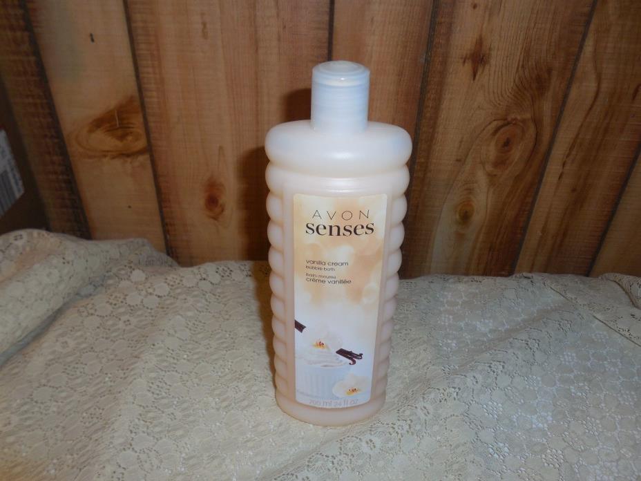 Vanilla Cream Bubble Bath Avon Senses New/Sealed 24 fl oz bottle