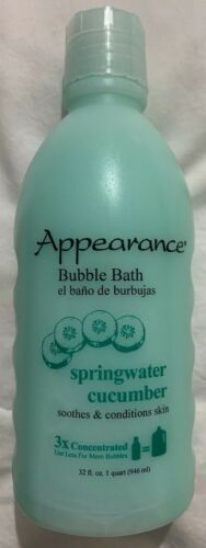 Appearance Bubble Bath - Springwater Cucumber - 32oz Concentrated Sealed FreeSH