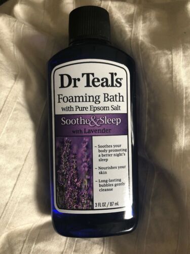 Dr. Teal's Soothe & Sleep Lavender Foaming Bath Travel Size 3 oz Free Shipping