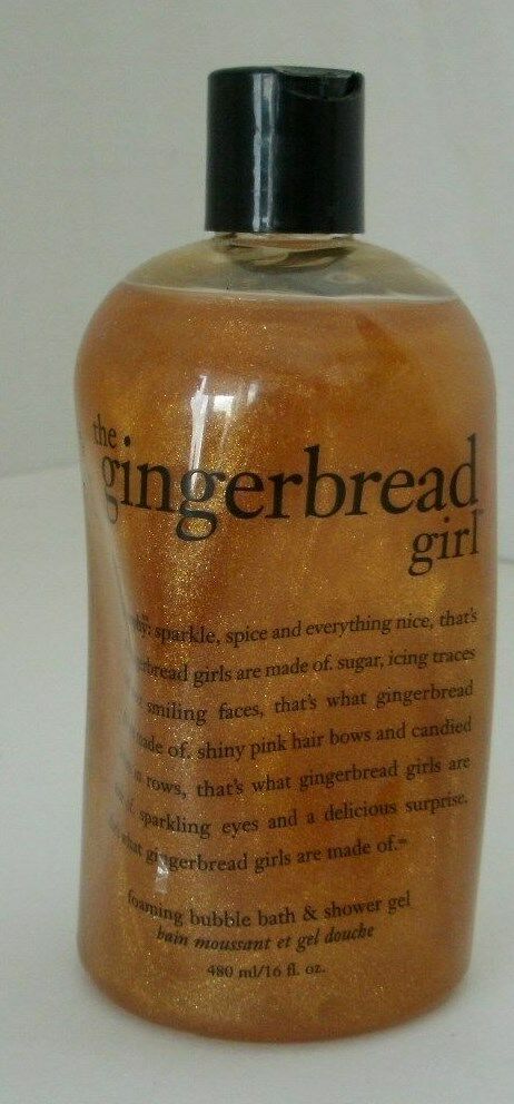 Philosophy The Gingerbread Girl Foaming Bubble Bath & Shower Gel 16 oz. New