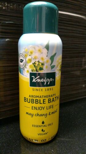 Kneipp Bubble Bath May Chang & Mint *NEW* Vegan Essential Oils 13.52 fl.oz