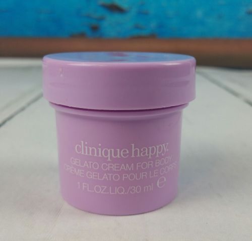 NEW Clinique HAPPY Gelato Cream For Body Creme Travel Size Mini Bottle 1 OZ Jar